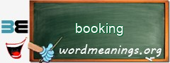 WordMeaning blackboard for booking